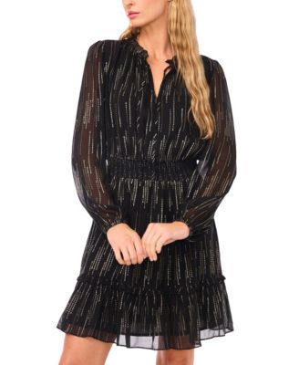 Women's Balloon Sleeve Raglan Pull-On Dress