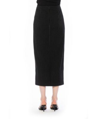 Women's Onyx Striped Skirt