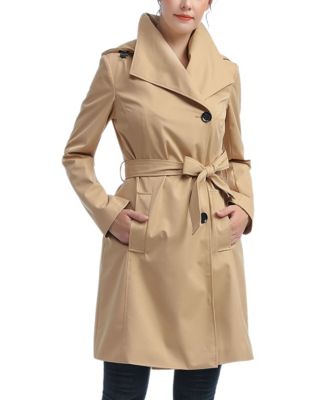 Women's kimi + kai Wing Collar Hooded Trench Coat