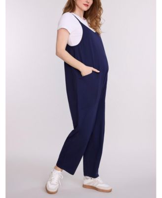 Women's Sleeveless Relaxed Fit Maternity Jumpsuit