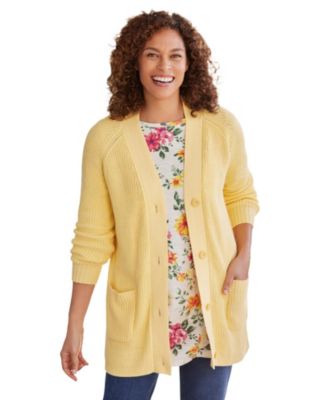 Plus Size Within Button-Front Shaker Cardigan