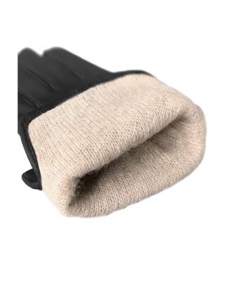 Men's Men`s Premium Lamb Leather Touchscreen Gloves "CARL" Cashmere Lining
