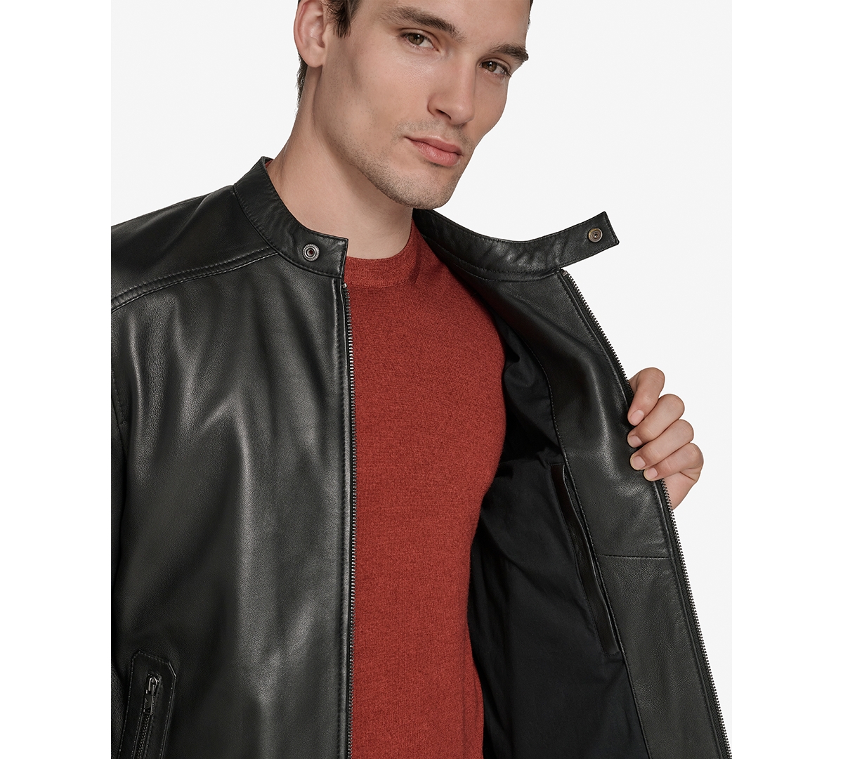 Marc New York Men's Maitlin Long Sleeves Moto Jacket In Multi