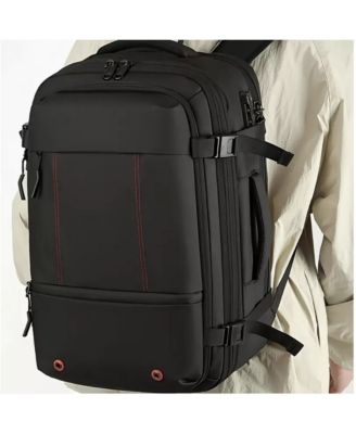 Lightweight Durable Polyester Travel Backpack - Compact Daypack with Adjustable Shoulder Straps,Vacation & Outdoor Trips - Black Backpack