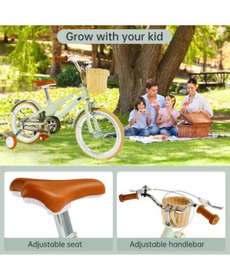 16-Inch Kids Bike for Ages 5-9 with Lightweight Magnesium Frame, Training Wheels & Dual Brakes for Safe Riding