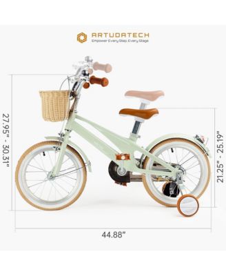 16-Inch Kids Bike for Ages 5-9 with Lightweight Magnesium Frame, Training Wheels & Dual Brakes for Safe Riding