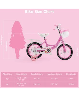 16-Inch Kids Bike for Ages 5-9 with Sparkling Training Wheels & Adjustable Design | Perfect Gift