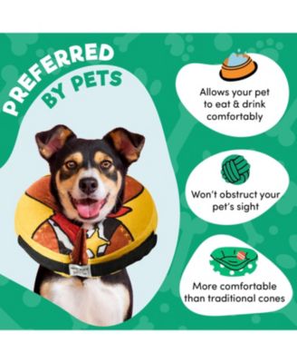 Inflatable Dog Cone Collar Alternative Soft Recovery Donut ECollar