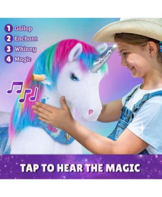 Model Y Rainbow Unicorn Rideable Toy for Age 4-7