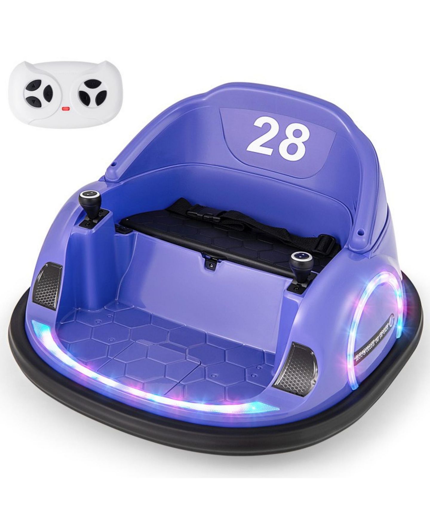 Детская игрушка SUGIFT 12V 360 Remote-Control Ride-On Bumper Car, Ages 18+ Months, цвет: Фиолетовый — фото 7