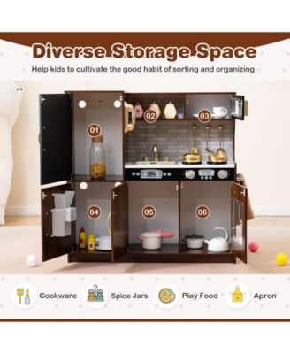 Toddler Pretend Play Kitchen for Boys and Girls 3-6 Years Old