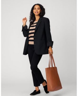 Women's Stripe Drop Shoulder Sweater