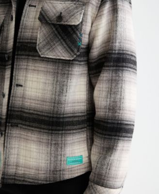 Men's Point Collar Long-Sleeve Overshirt Jacket