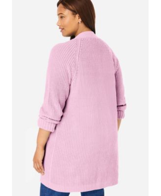 Women's Within Button-Front Shaker Cardigan Sweater