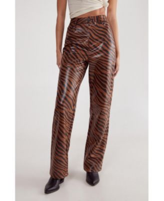 Women's Zebra Straight Leg Pant