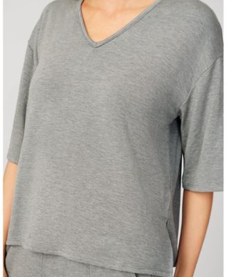 Women's V-Neck Kimono Ultra Soft Terry Top