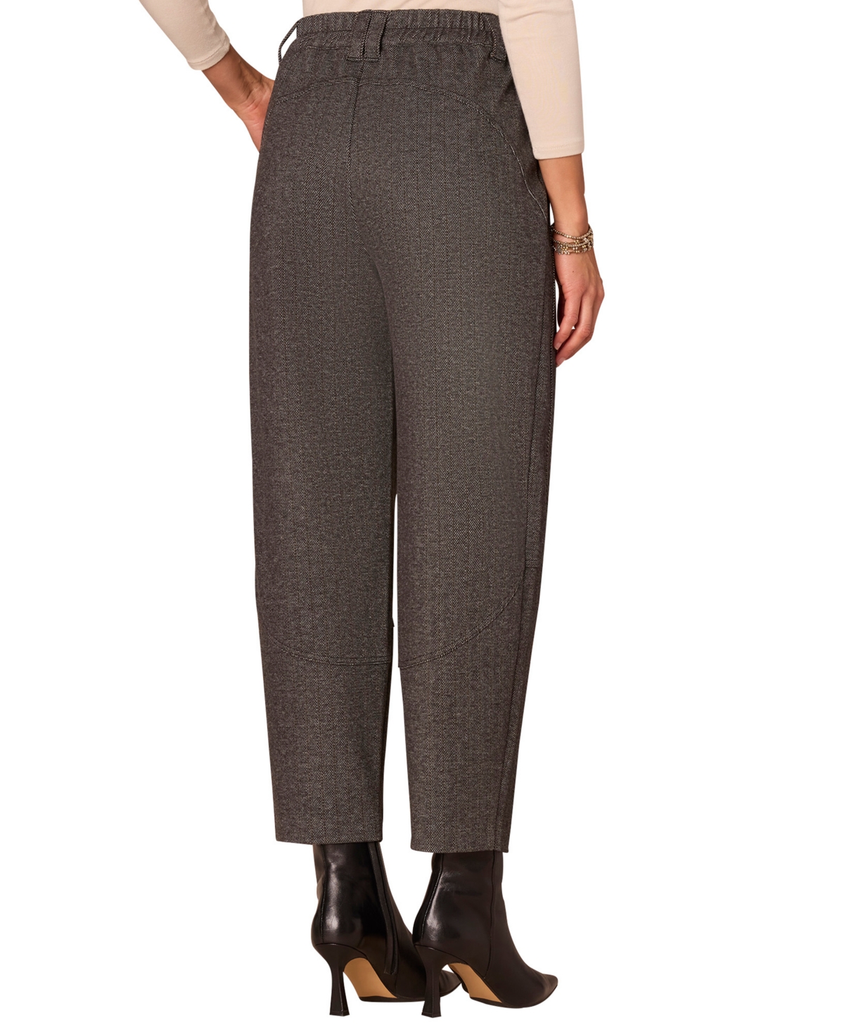Democracy Women's Ultra Sky Rise Balloon Barrel Wide Leg Pants In Gray