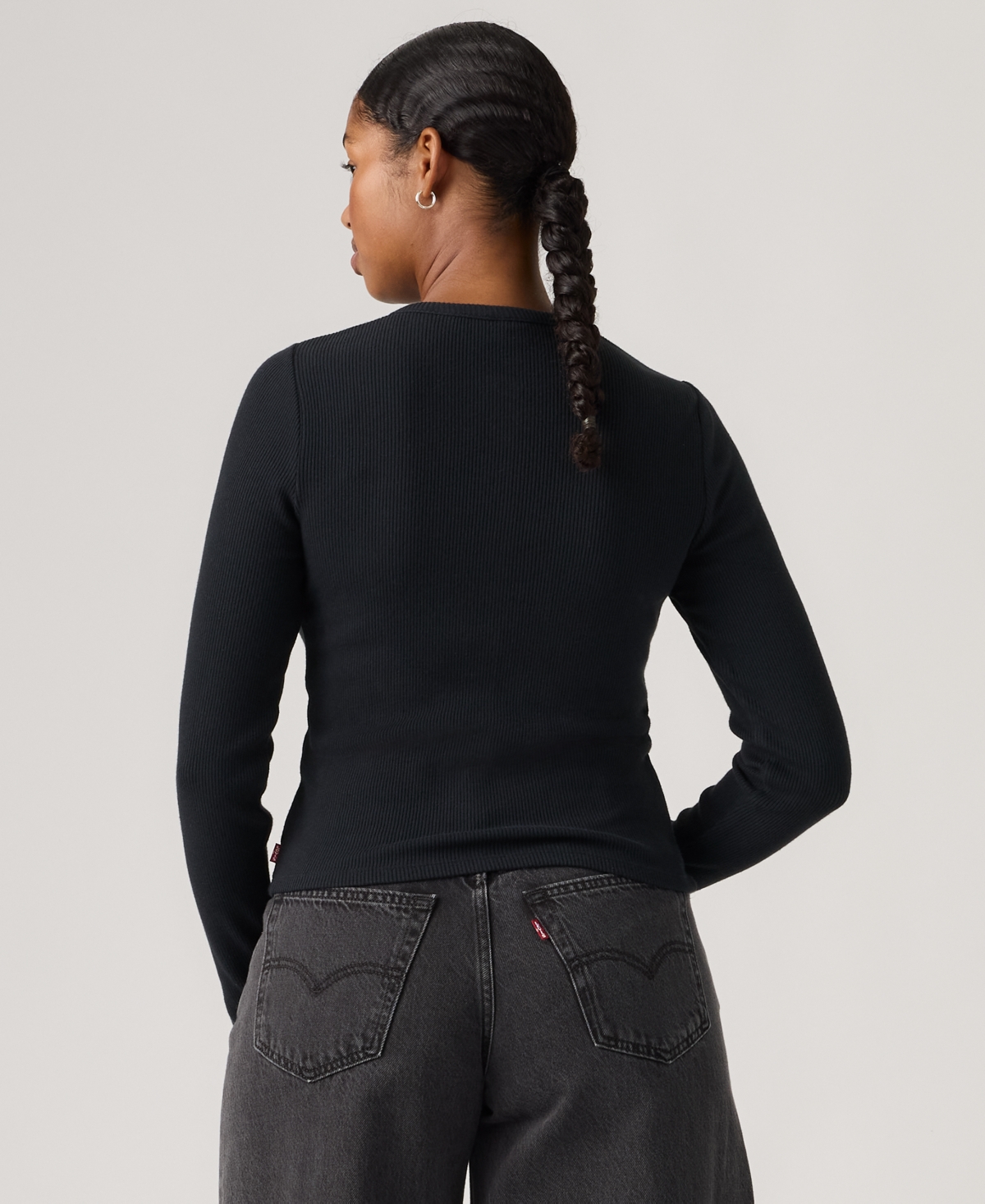 Levi's Women's Rory Long Sleeve Button-up Top In Black