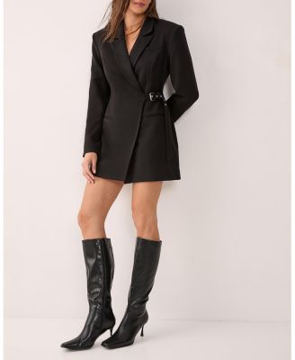 Women's Shoulder Pad Blazer Dress