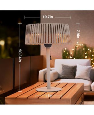 Outdoor Heater Lamp, Efficient & Long-Lasting Patio Warmer, White