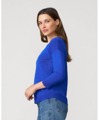 Women's Snowflake Drop Shoulder Tunic Sweater