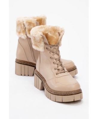 Faith Fur Chunky Boot (Women)