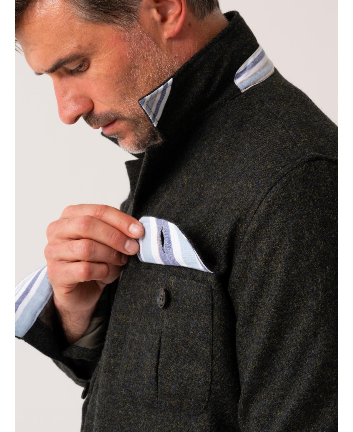 Koy Clothing Men's Long Sleeve Wool Shirt-Jacket