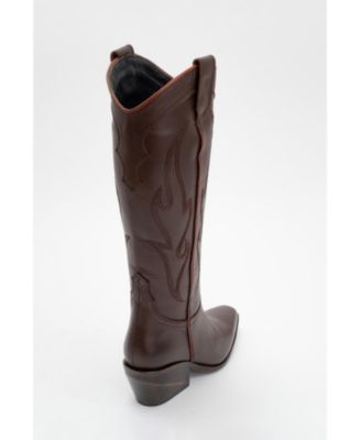 Women's Pietro Leather Western Knee High Boot
