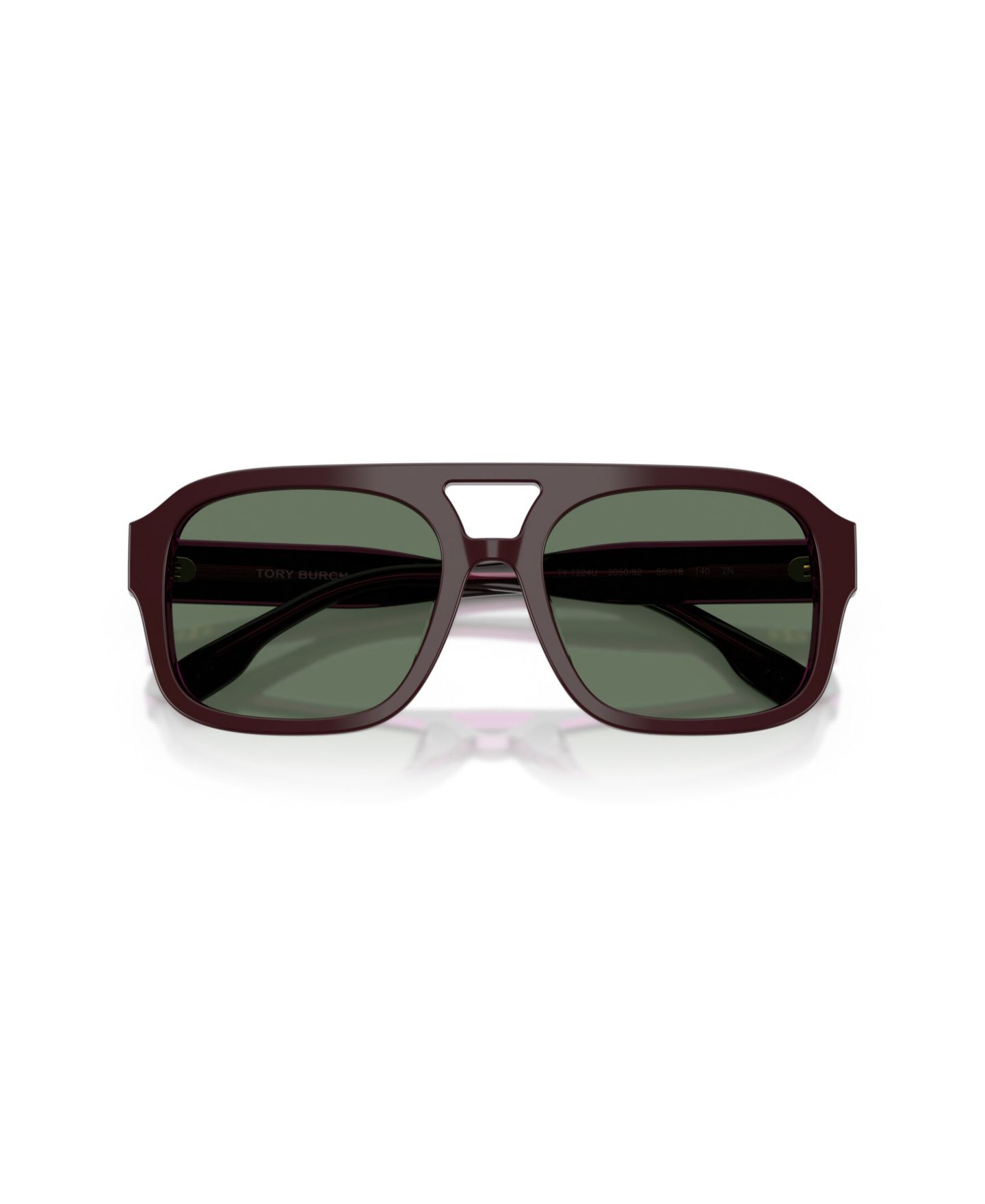 Женские солнцезащитные очки Tory Burch Pilot Sunglasses, TY7224U, цвет: Чёрный — фото 20