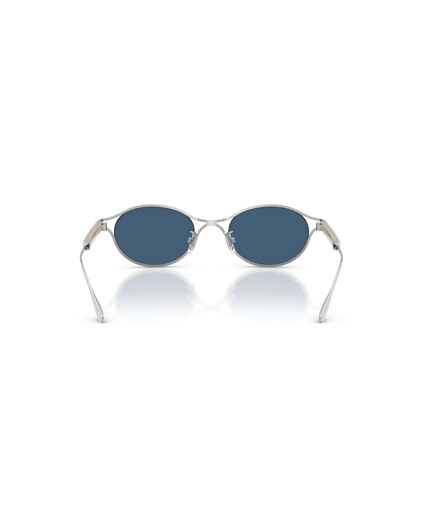 Женские овальные солнцезащитные очки Tory Burch TY5018, цвет: Серебряный — фото 9