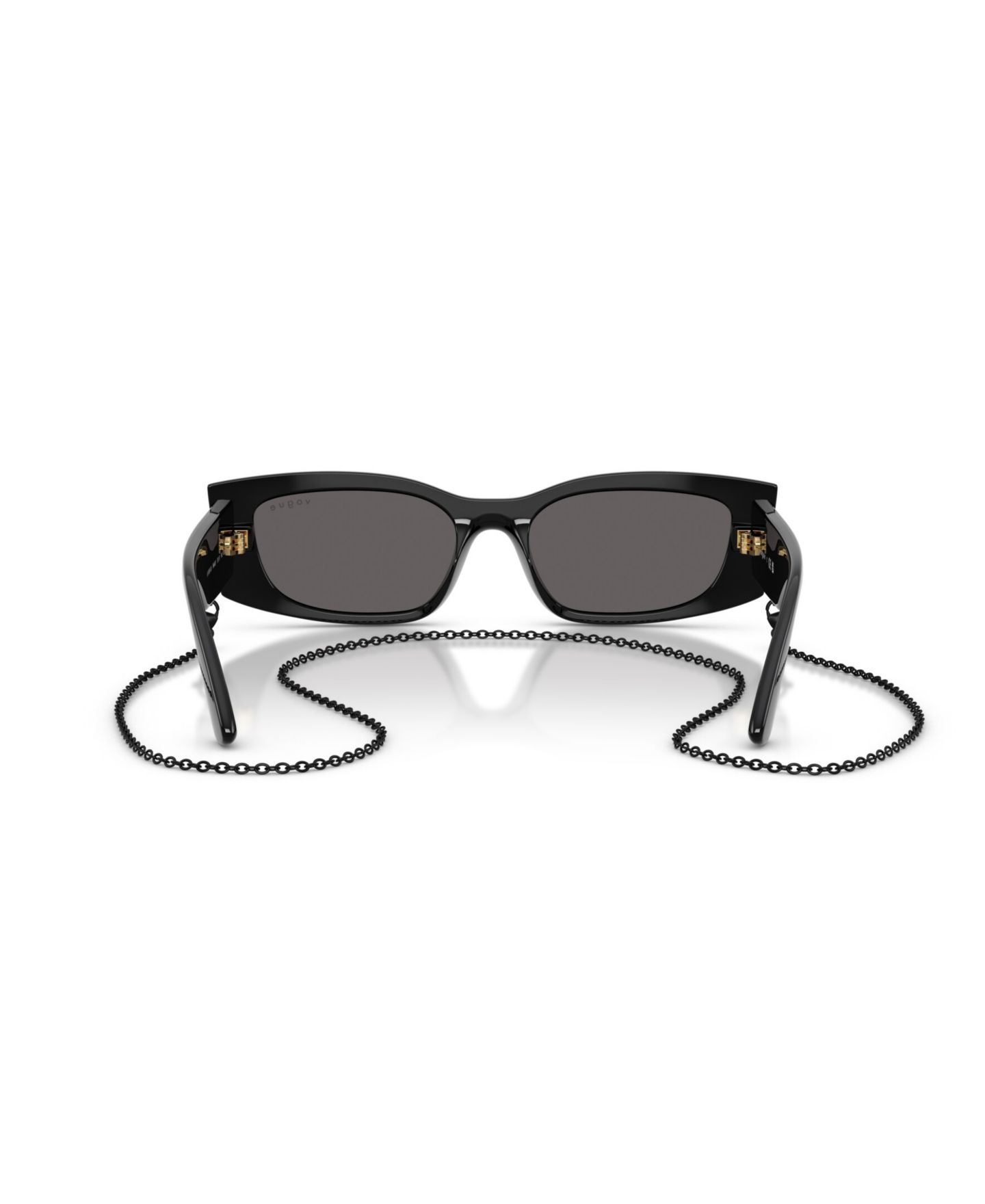 Женские солнцезащитные очки Vogue Eyewear Rectangle Sunglasses, VO5655SU, цвет: Чёрный — фото 10