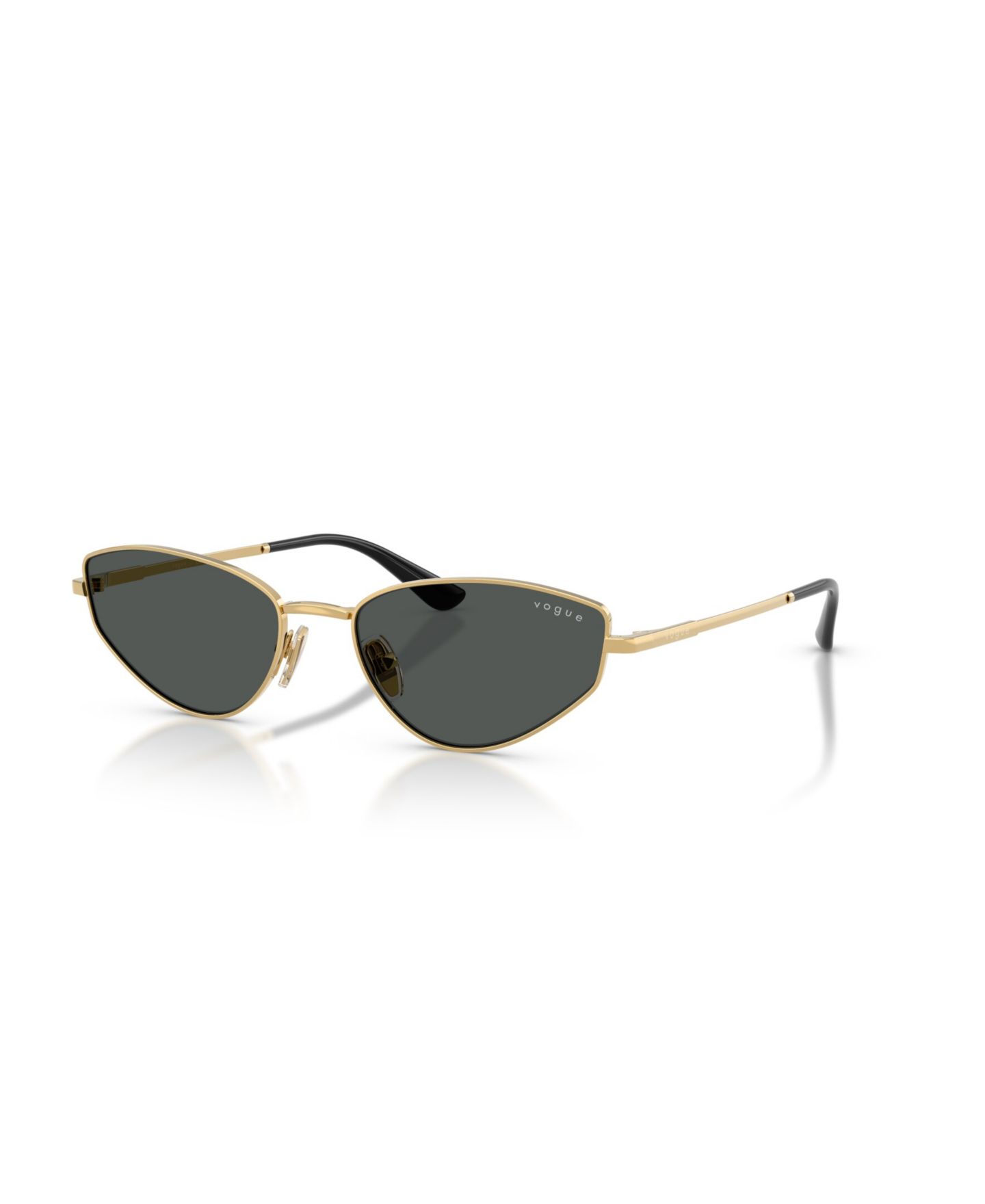 Женские солнцезащитные очки Vogue Eyewear Cat Eye Sunglasses, VO4339S, цвет: Золотой — фото 13