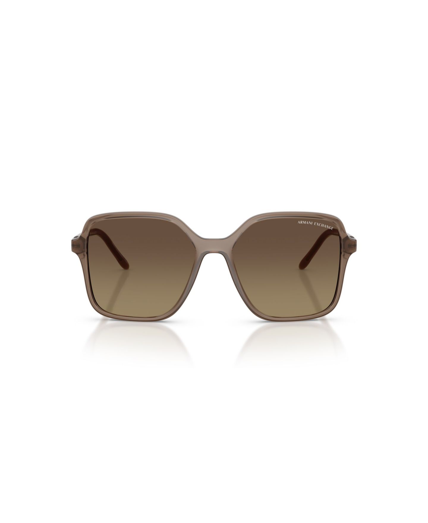 Женские солнцезащитные очки Armani Exchange Sunglasses AX4163S, цвет: Блестящий коричневый — фото 2