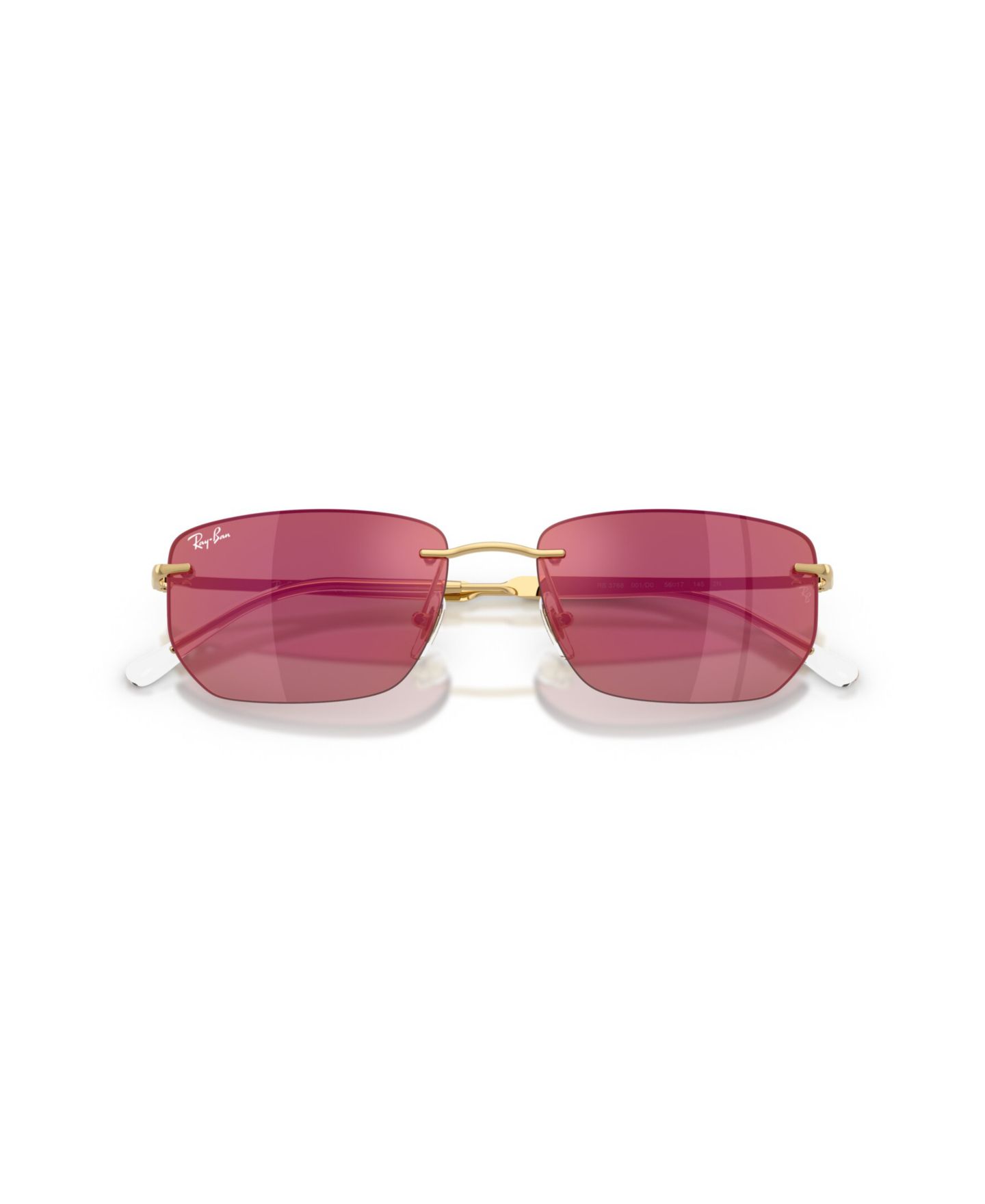 Солнцезащитные очки Ray-Ban Unisex Geometric Sunglasses, RB3768, цвет: Золотой — фото 3