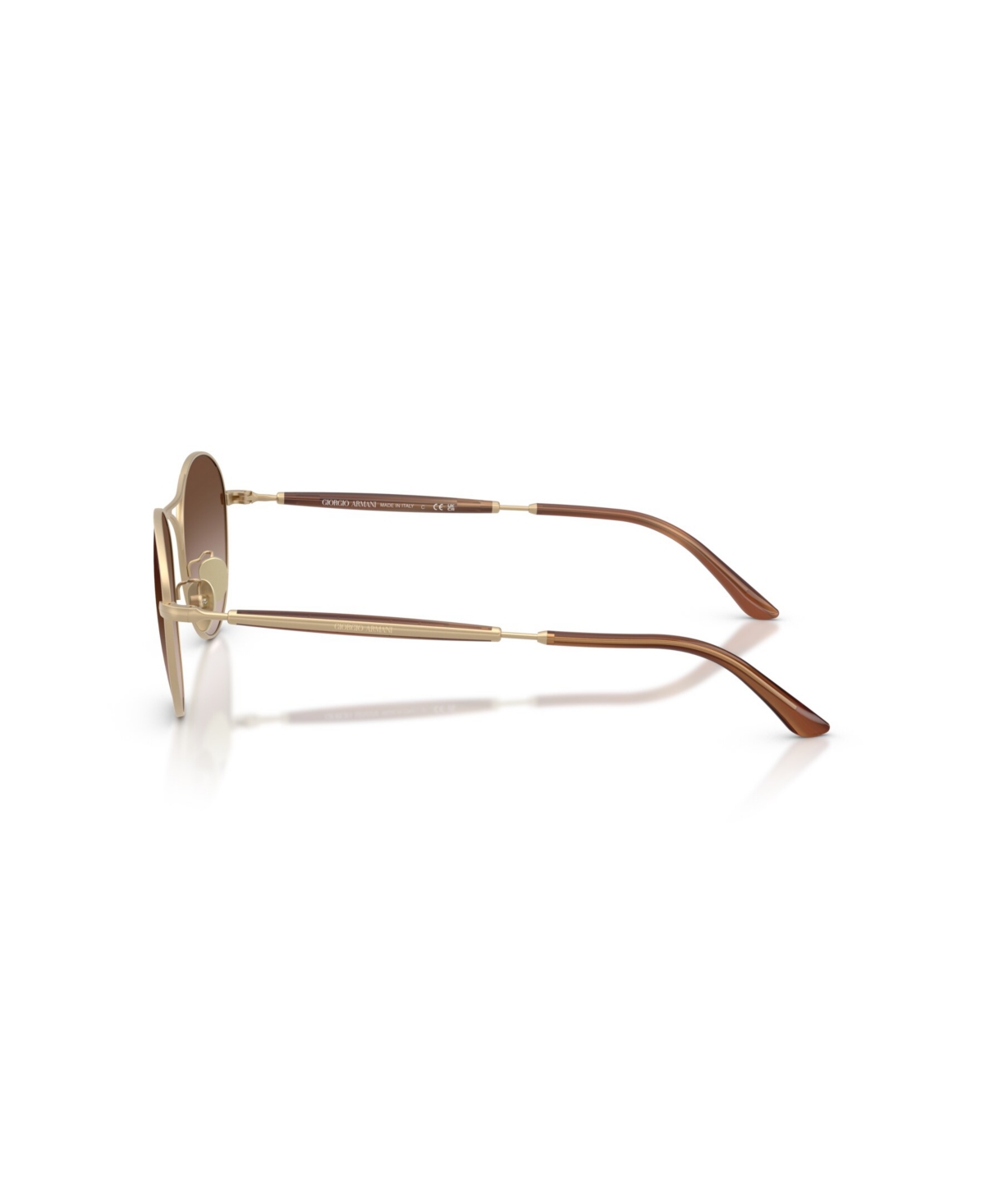 Giorgio Armani Round-frame Sunglasses In Gold