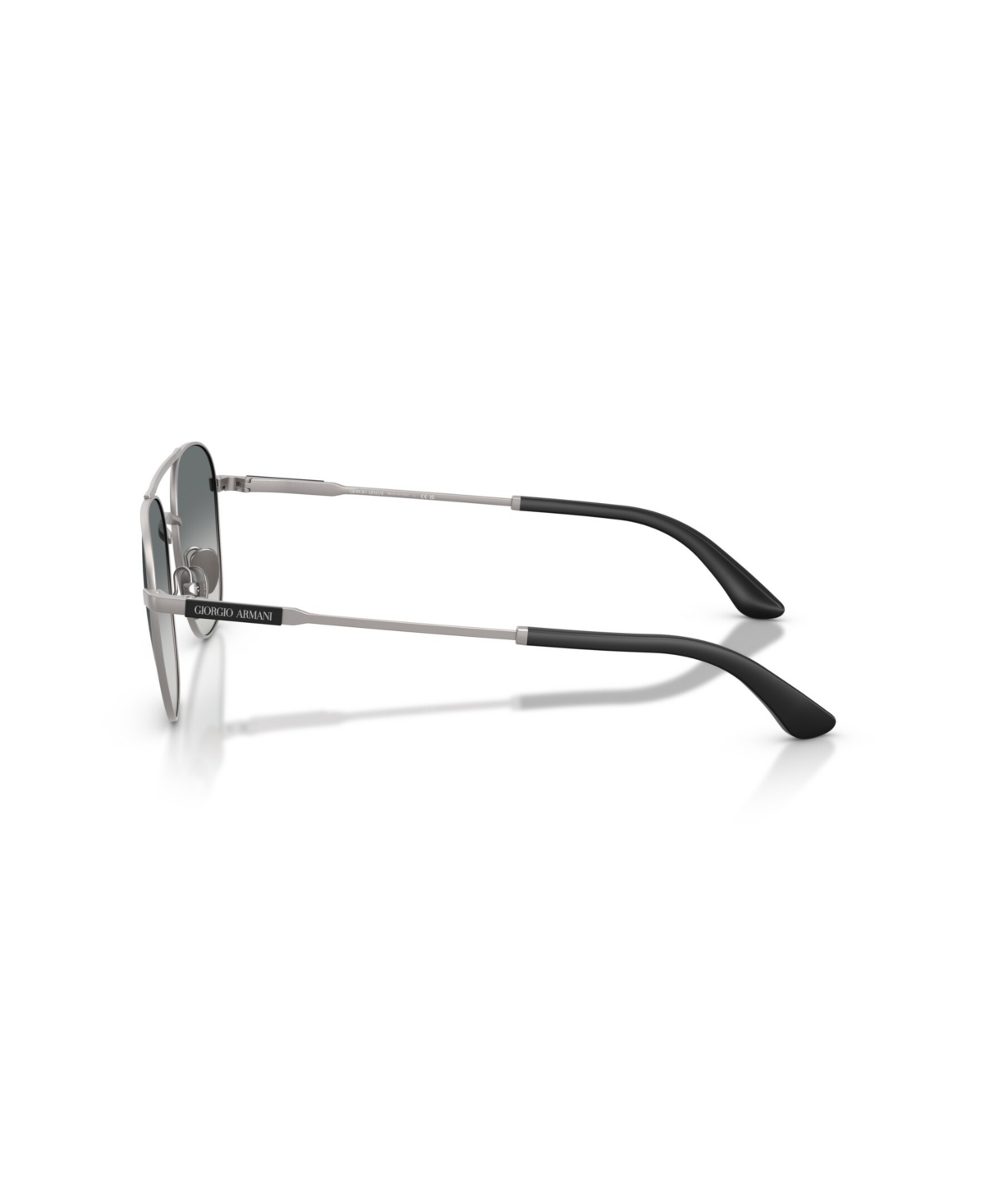 Giorgio Armani Double-bridge Design Sunglasses In Metallic