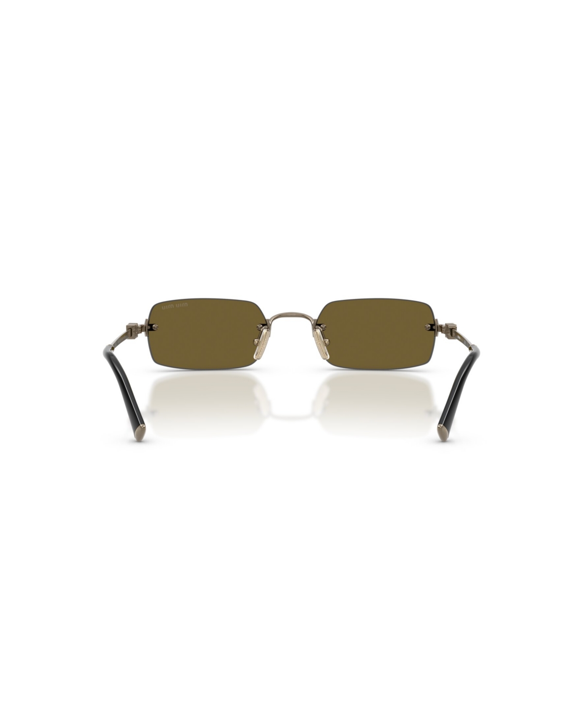 Miu Miu Women's Rectangle Sunglasses, Mu B50s In Gold