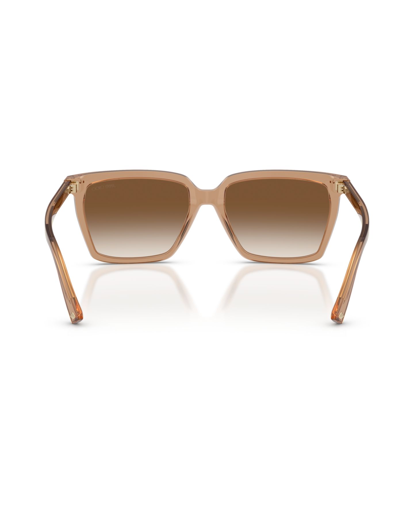 Женские солнцезащитные очки Jimmy Choo Square Sunglasses, JC5051, цвет: Прозрачный рыжевато-коричневый — фото 4