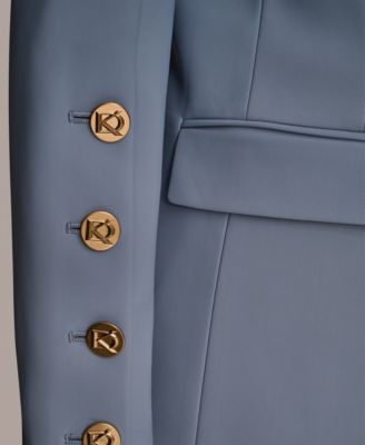 Women's Notch Lapel Collar One-Button Blazer