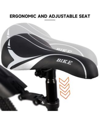 26-Inch 27-Speed Folding Mountain Bike for Adults with Suspension Fork, High-Carbon Steel Frame & Dual Disc Brakes