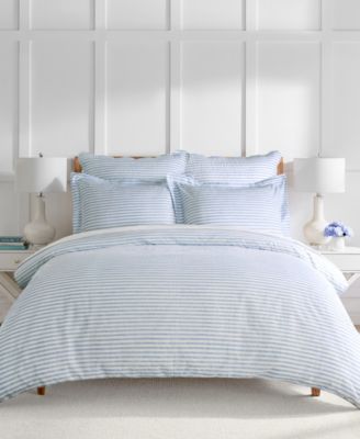 Home Martha Stripe Reversible 3-Pc. Comforter Set, King/California King