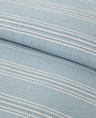 Home Clayton Stripes Textured 3-Pc. Duvet Cover Set, King