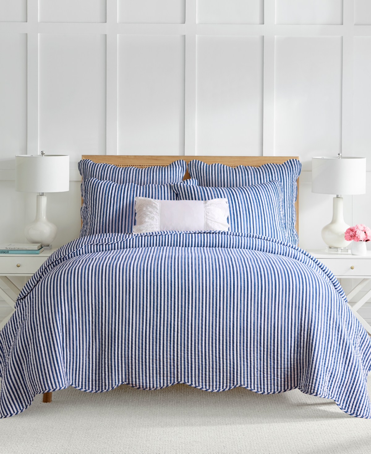 Levtex Martha Stripe Reversible -Pc. Quilt Set