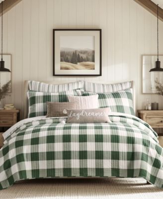 Camden Buffalo Check Reversible 3-Piece Quilt Set, Full/Queen
