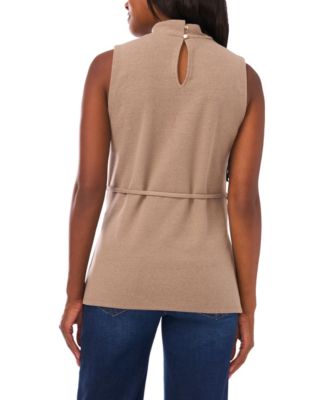 Women's Mock Neck Sleeveless Top
