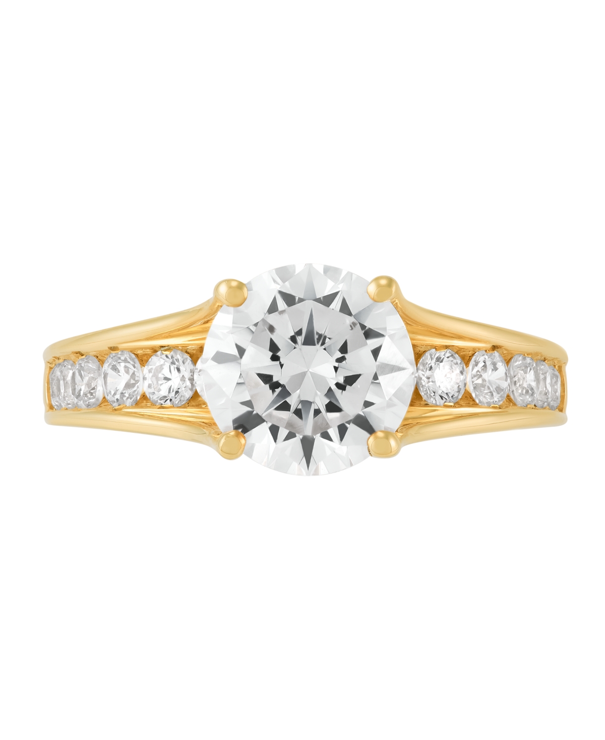 Grown With Love Certified Lab Grown Diamond Ring (2-1/2 Ct. T.w.) In 14k Yellow Gold In Gold