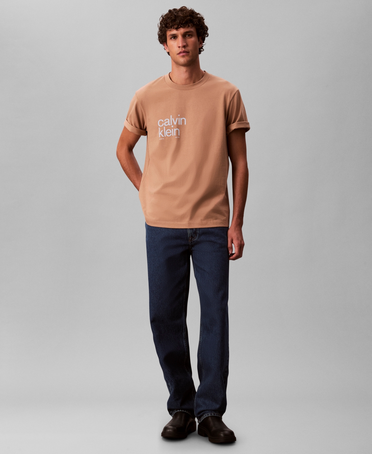 Calvin Klein Men's Circle Graphic Relaxed Fit T-Shirt