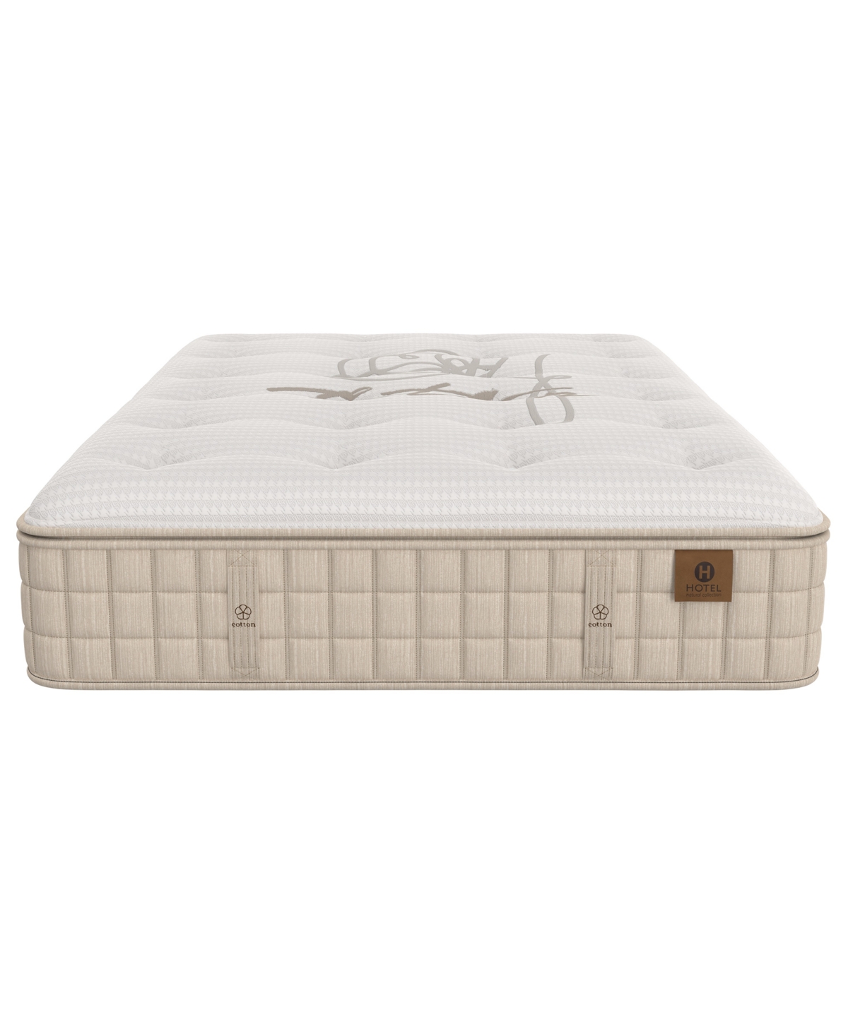 Hotel Natural Collection By King Koil Aster 16.5" Trim Line Plush Mattress, Twin, Exclusively At Macy's In White