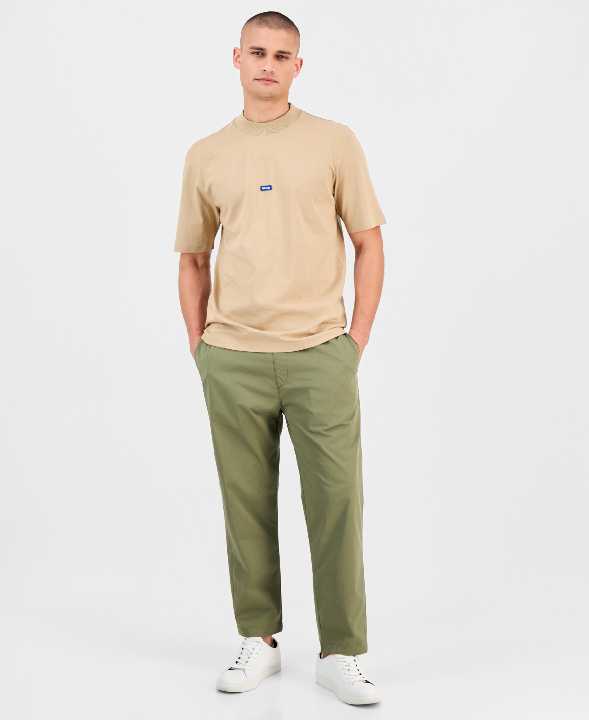 Hugo Boss Men's Nieros Short-Sleeve Logo Crewneck T-Shirt