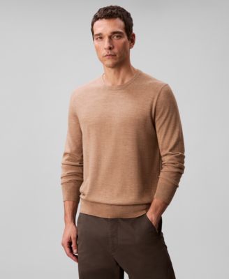 Men's Merino Wool Blend Crewneck Sweater